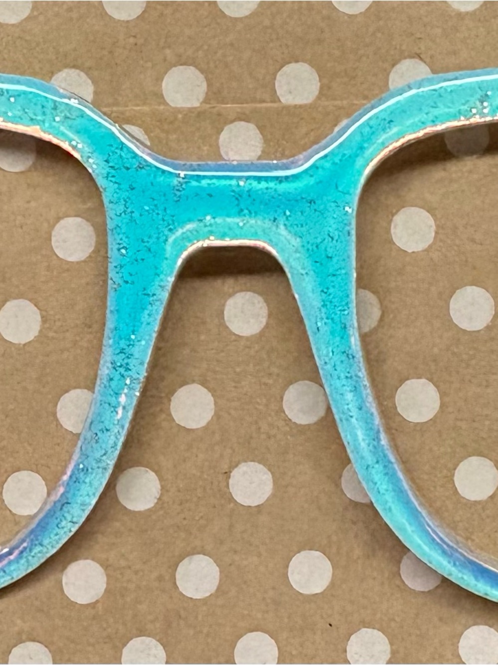 Custom Pair Eyewear Topper Holographic Glow in the Dark Murphy Frame